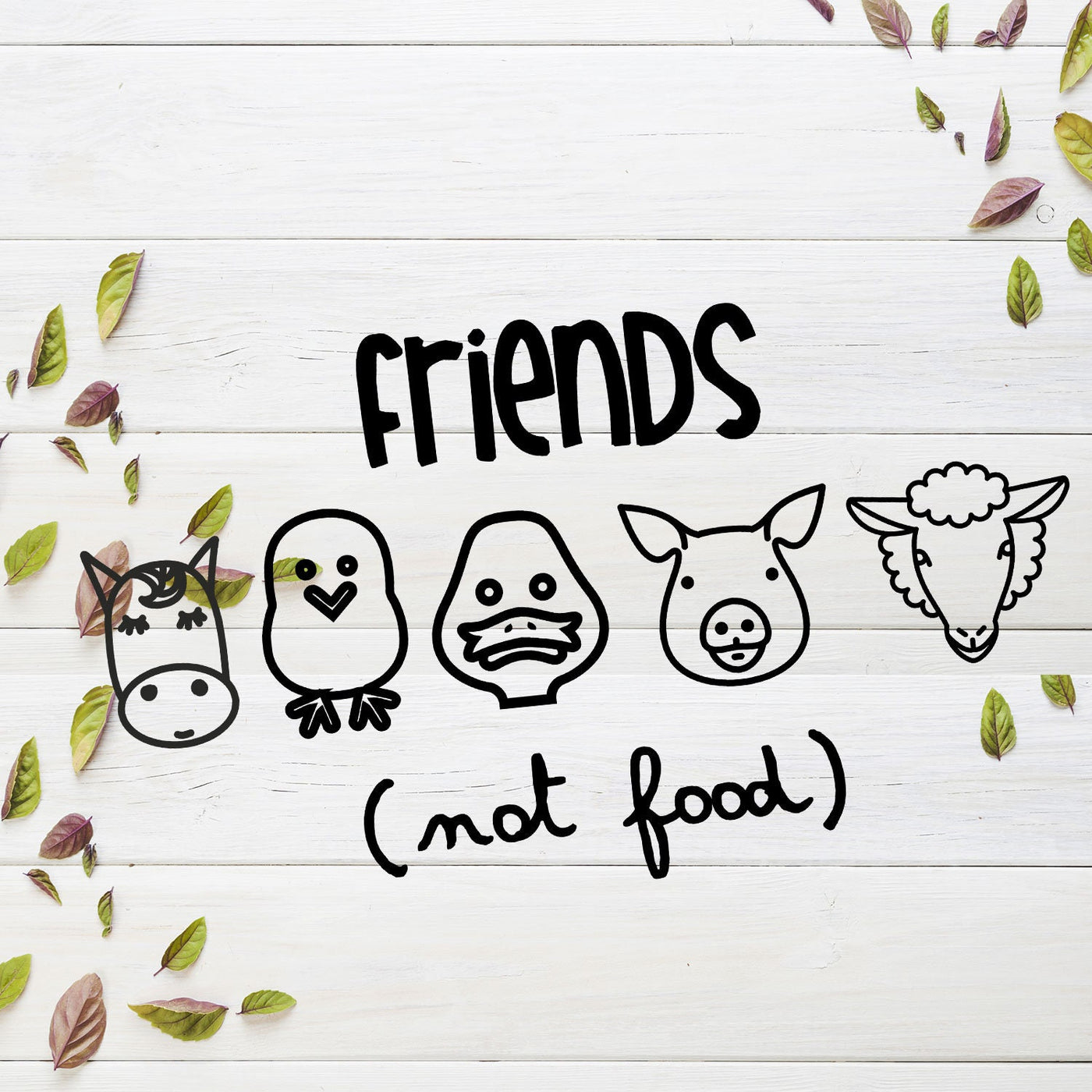Cojin Friends not food