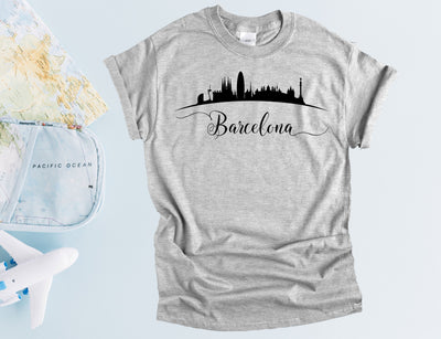 Camiseta Barcelona Skyline