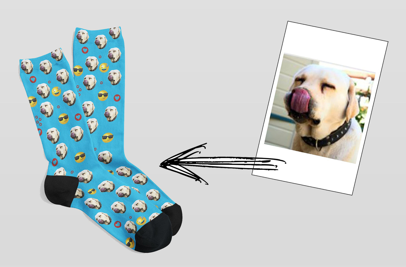 Calcetines personalizados con la cara de tu mascota