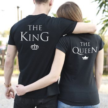 Camisetas a juego The King y The Queen